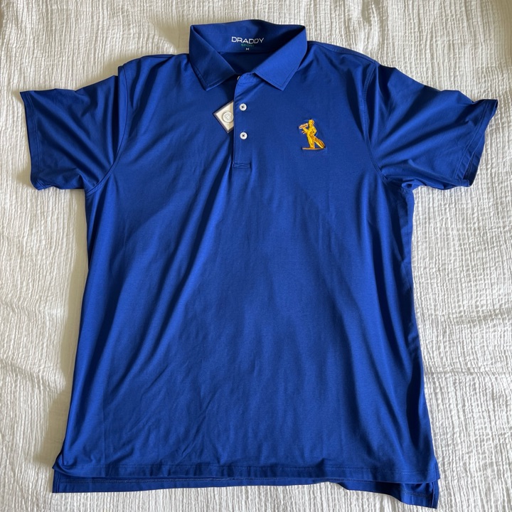 B.Draddy Golf Polo - Royal Blue - M - NWT