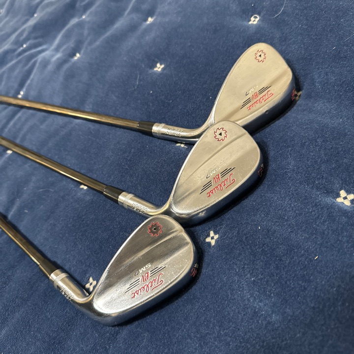 Titleist Vokey Wedge Set (46,52,56) with upgraded shafts and custom color