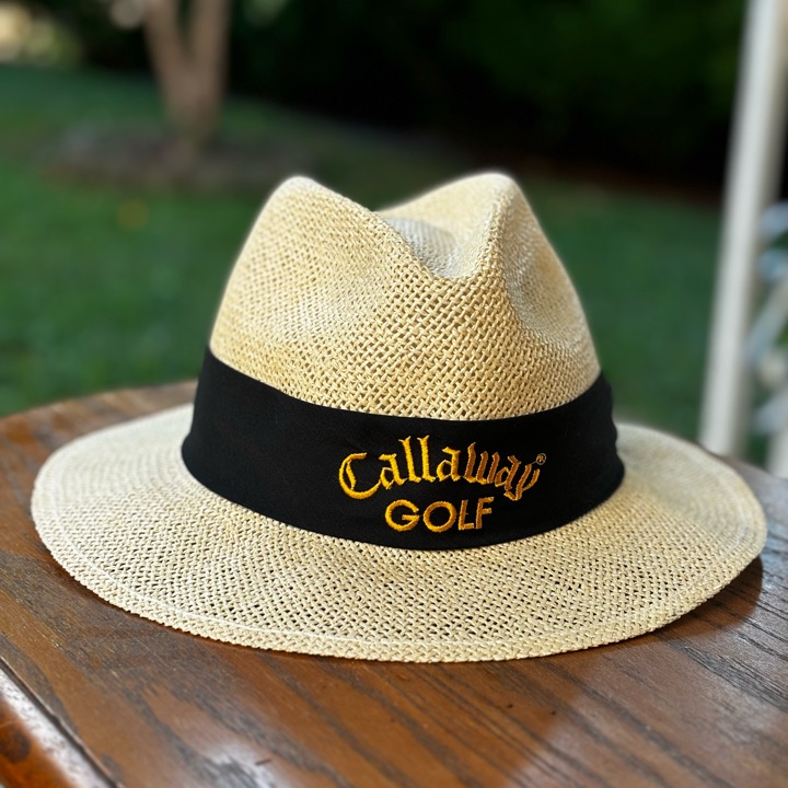 Vintage Callaway Golf Wicker Sunhat