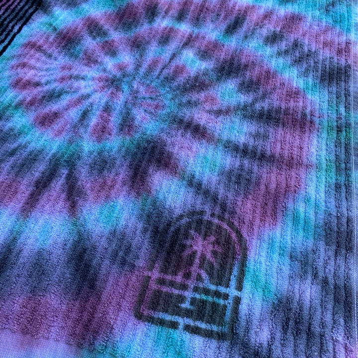 Sideways Tie-Dye golf towel 22x44”