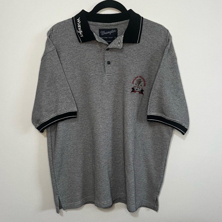 Vintage Wrangler GGO Polo Collar Logo Large