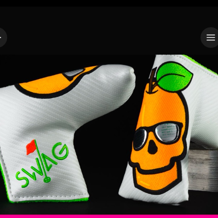Swag Golf Masters Putter Cover - Menu - Peach SOLD OUT! RARE!