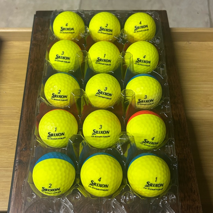 Used Srixon Divide Q-Star Tour Golf Balls