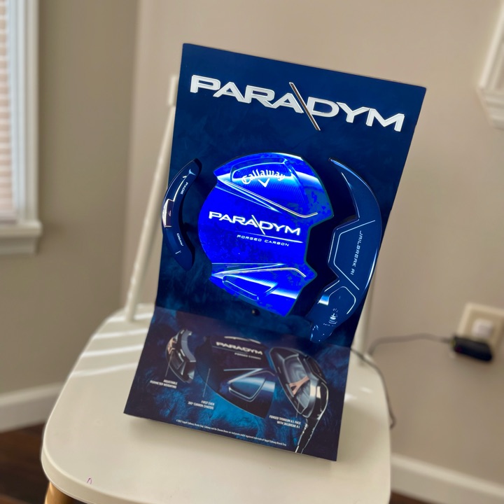 Callaway Paradym Neon Light Up Advert. Signage