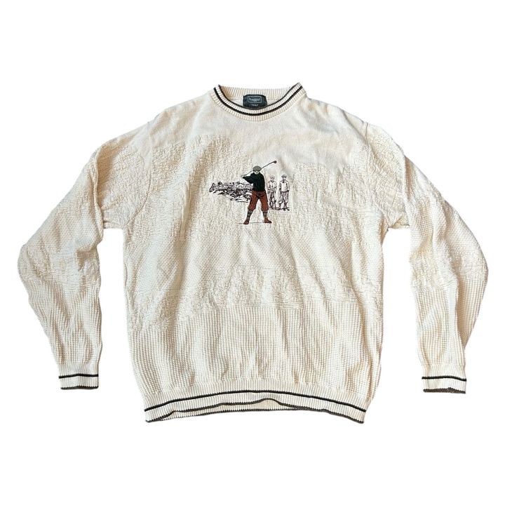 Vintage Haggar Tour Embroidered Golf Sweater