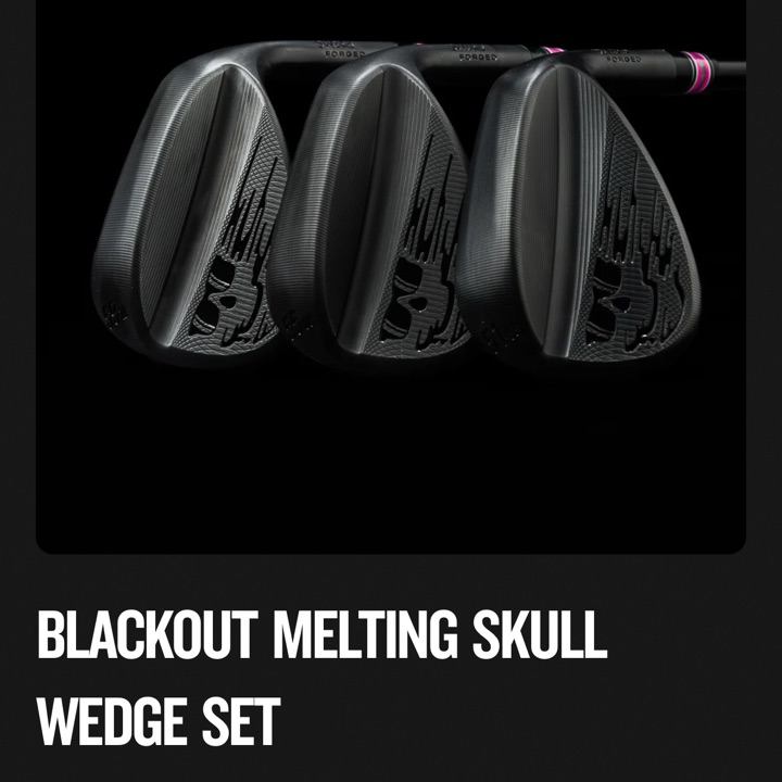 SWAG BLACKOUT MELTING SKULL WEDGE SET