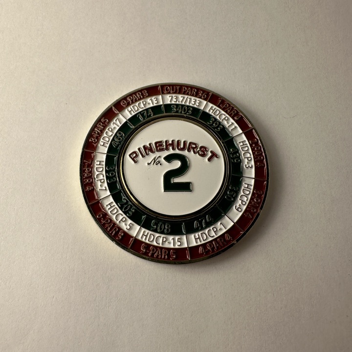Pinehurst Yardage Ball Marker