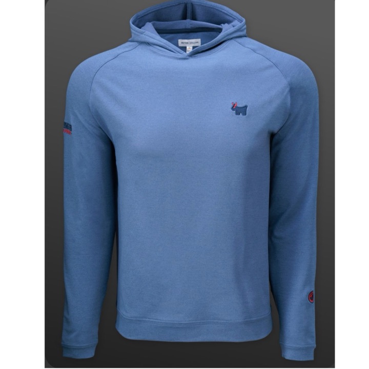 Scotty Cameron Peter Millar Pullover Hoodie Bulldog Logo Blue XL