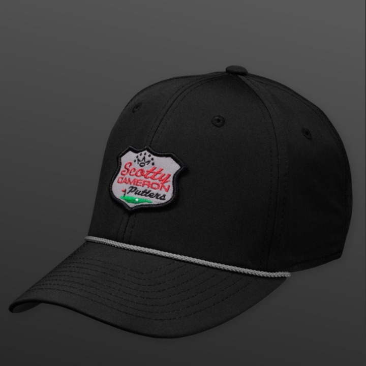 Scotty Cameron Hat - SC Retro Patch Rope - Black Brand New