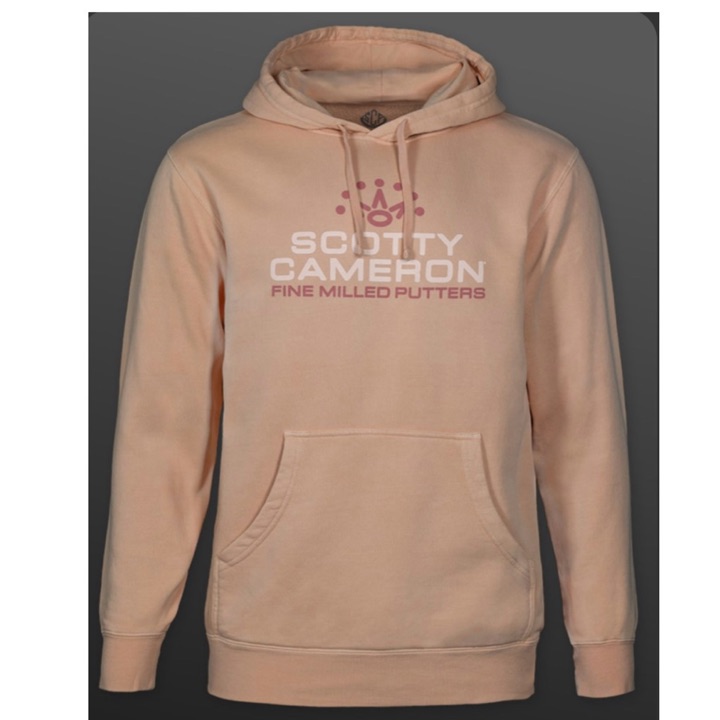 New Scotty Cameron Hoodie - Fast SC Crown - Dusty Pink Pigment Dyed Sweatshirt XL