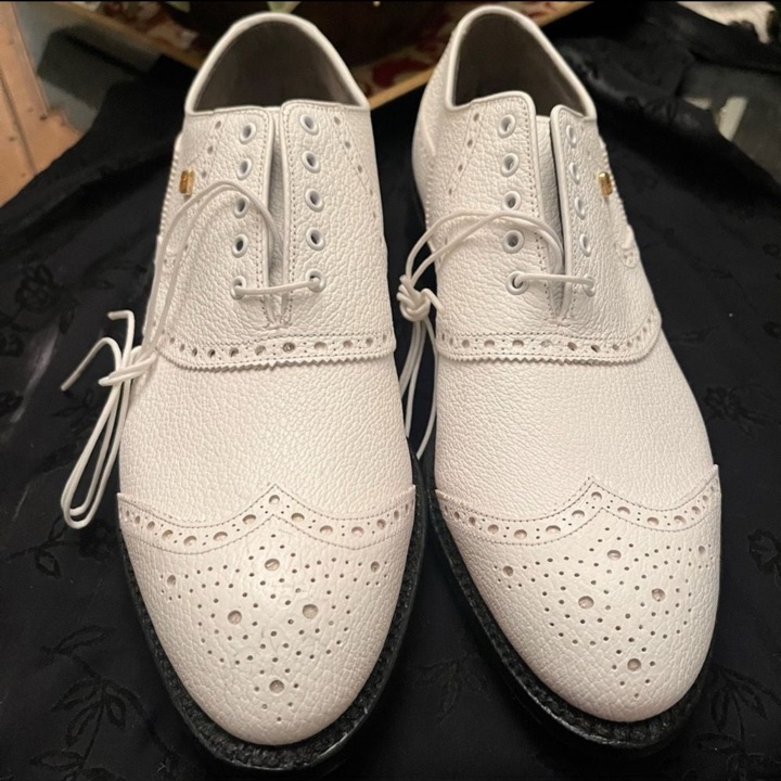 NEW Vintage Footjoy Classics Mens Golf Shoes 51409 White  display picture 3