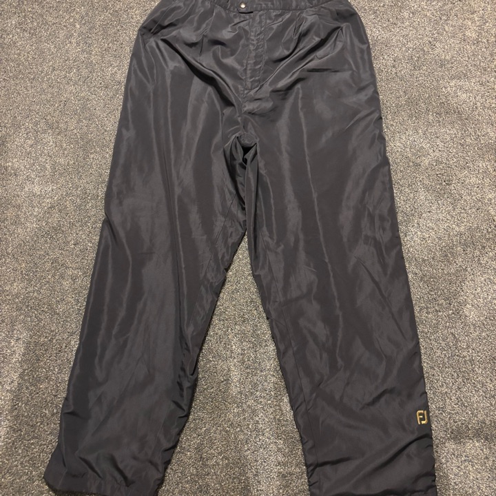 Footjoy Pants Mens 2XL Black Dryjoys Golfer Wind Rain Water Stretch Pockets XXL