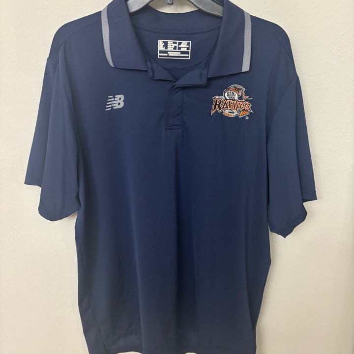 New Balance Dallas Rattlers Polo Shirt MLL Lacrosse Golf Men’s Large Navy