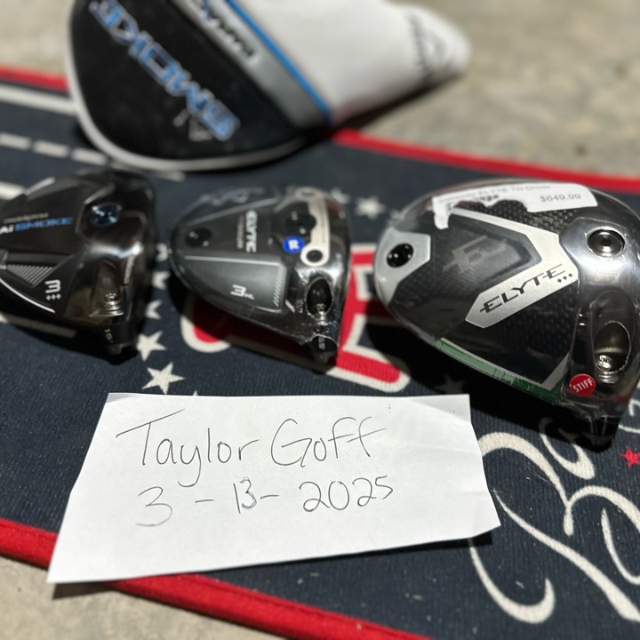 Callaway ELYTE ai smoke triple diamond heads and titanium