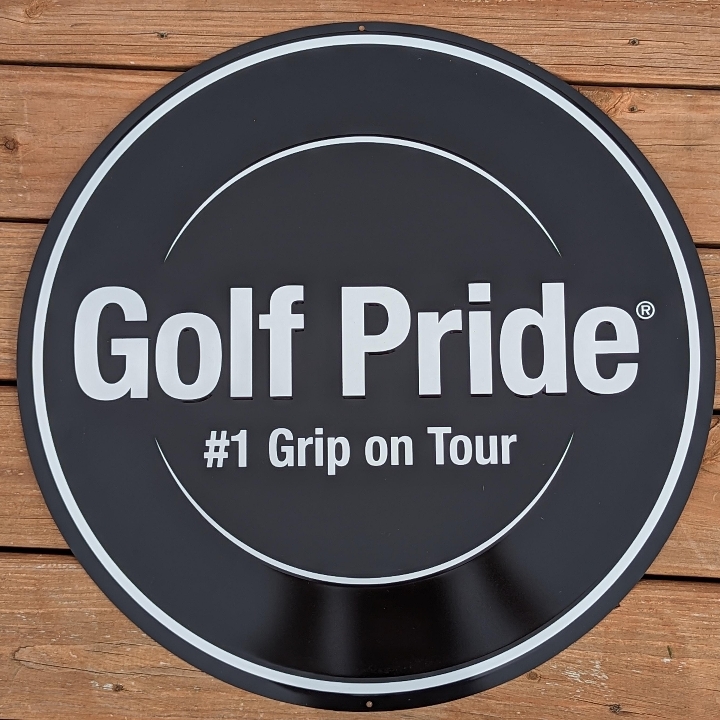 Golf Pride Retail Metal Sign - New