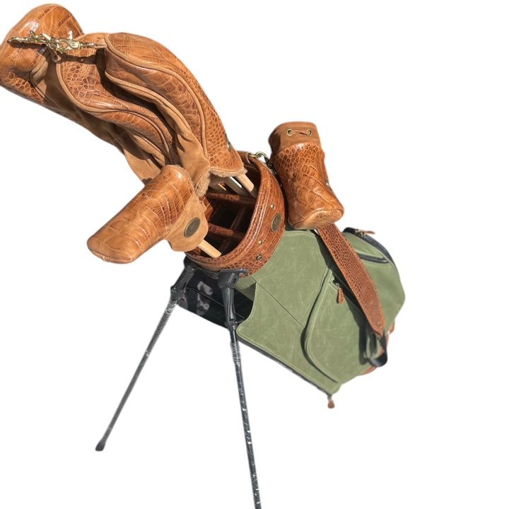 Head Cover Leather Tab Crocodile