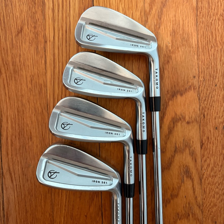 【TAKOMO Golf 】201 KBS アイアンセット 4-P 7本 Takomo irons are just beautiful. 201 4-PW. Kbs c taper lite