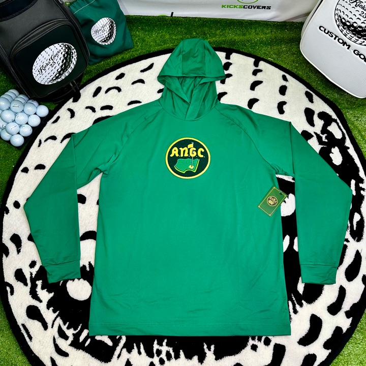 New Augusta National Golf Club Members Only Green Performance Hoodie L ANGC RARE