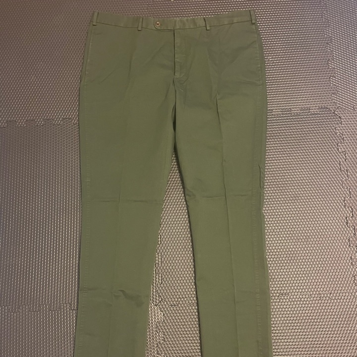 Sid Mashburn Garment-Dyed Sport Trouser in Spruce AP Twill (42 waist, 37.5" unfinished inseam)