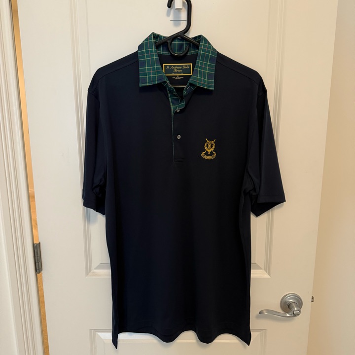 Saint Andrew’s Plaid Collar Polo