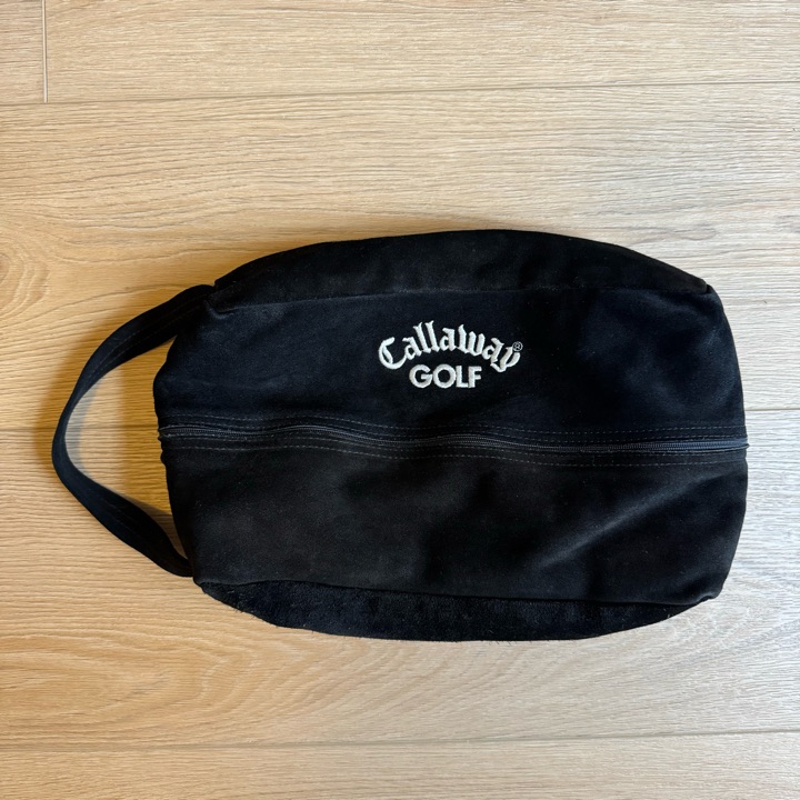 Vintage Callaway Suede Golf Shoe Bag