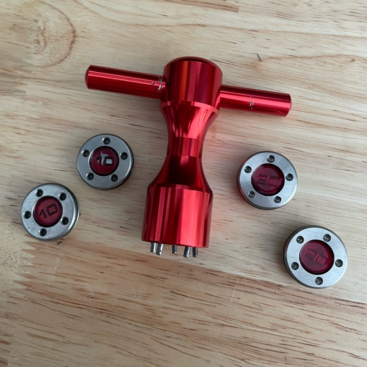 2pcs. 20g & 10g Golf Custom Weights + Wrench Compatible with Scotty Cameron Putters