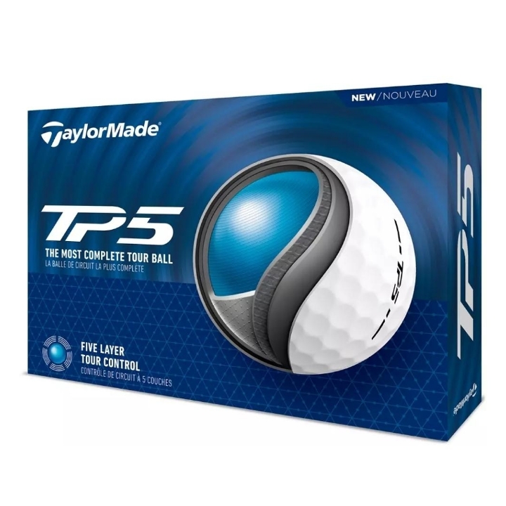 Pro Tour GOLF BALLS TaylorMade TP5. NEW!!!! Box of 12 Balls.