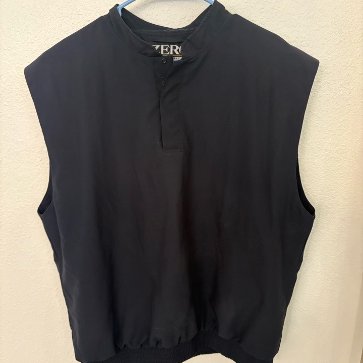 Zero Restriction Gore-Tex Windbreaker Golf Jacket Vest 1/4 Snap Black Men’s XL