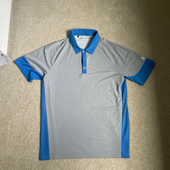 Men’s Adidas ClimaChill Golf Shirt Sz M