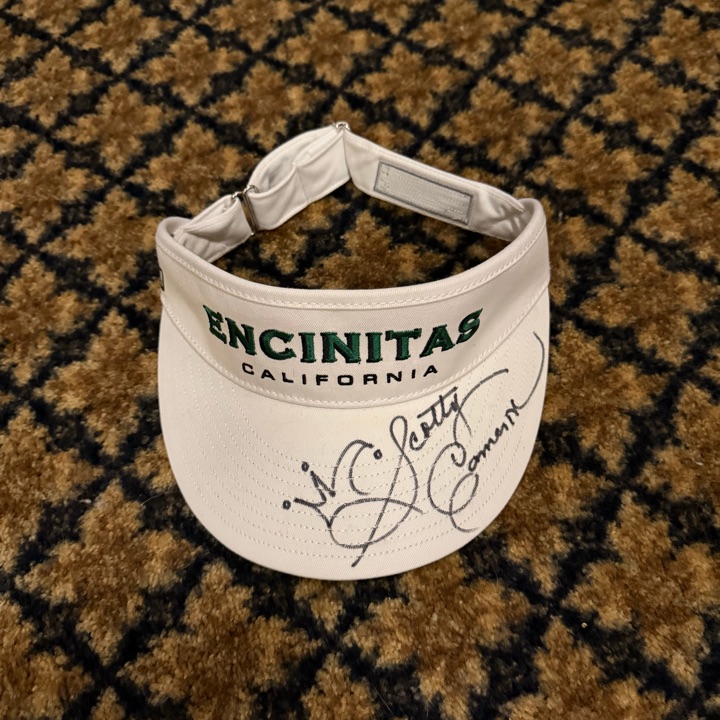Scotty Cameron autographed Encinitas visor from the gallery. You know what it is…