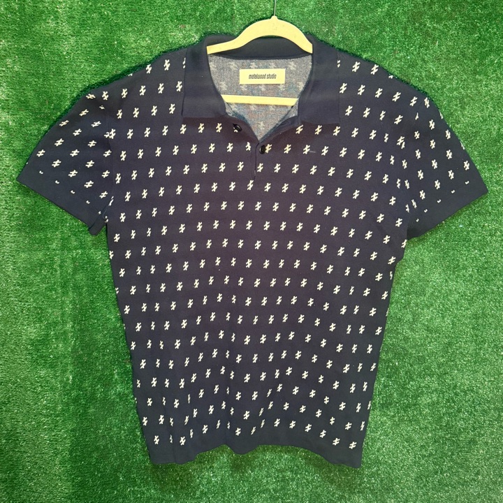 Metalwood Crossline Knit Polo